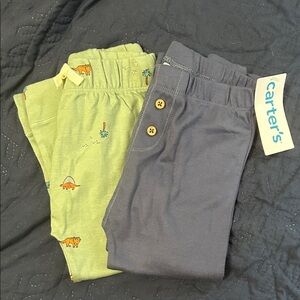 Carter's Green and Gray Kids Joggers Set
